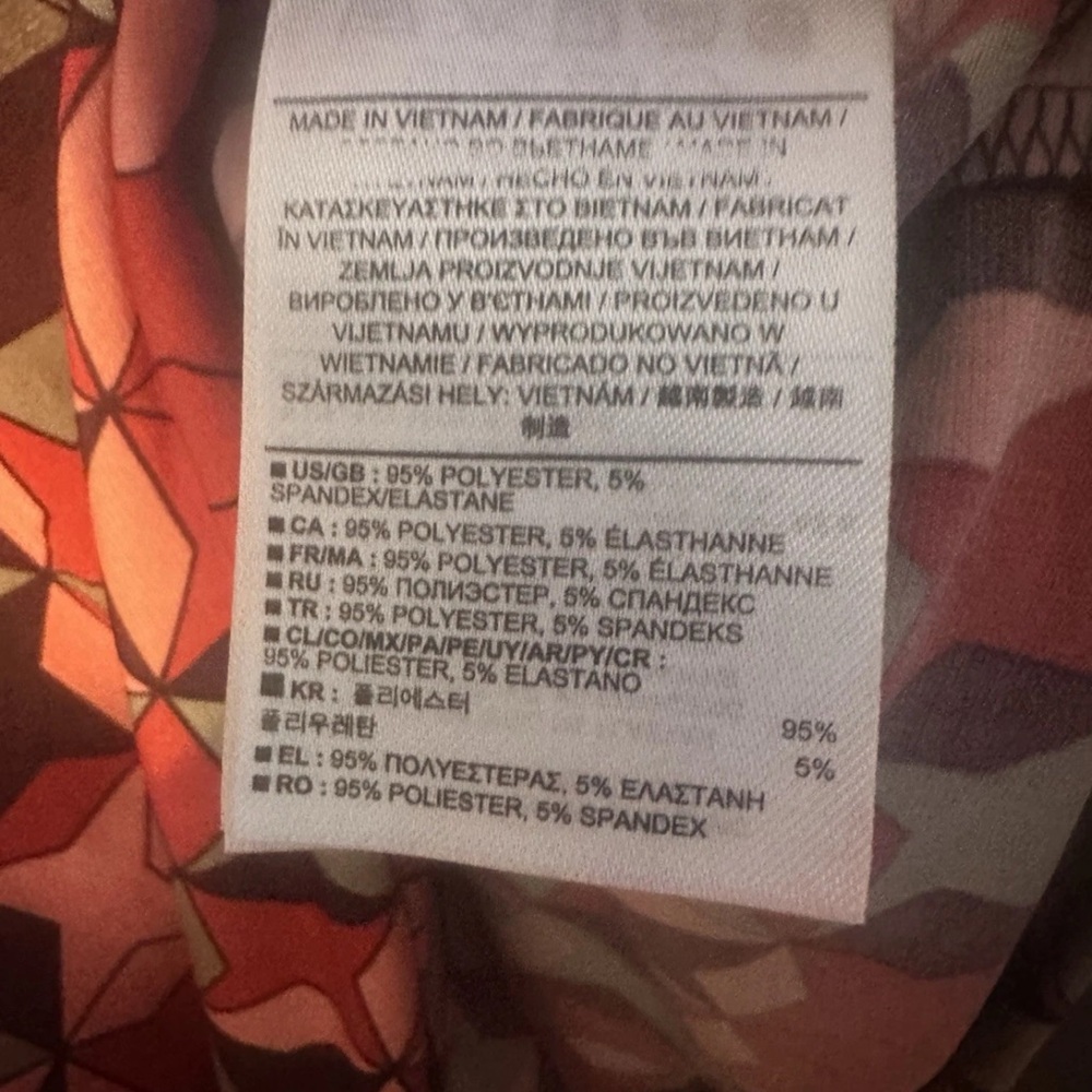 Banana Republic Geometric Multicolor Fitted Dress Women’s Size Medium - Picture 7 of 8
